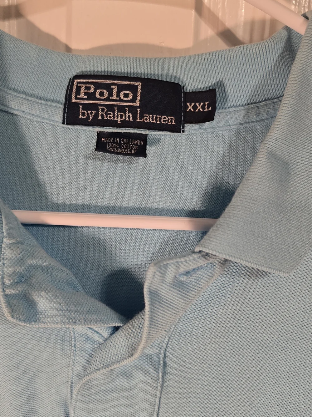 Ralph Lauren Men’s Polo in Light Blue with Orange Pony